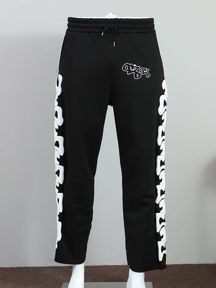 Y2k Street Printed Flared Pants Unisex