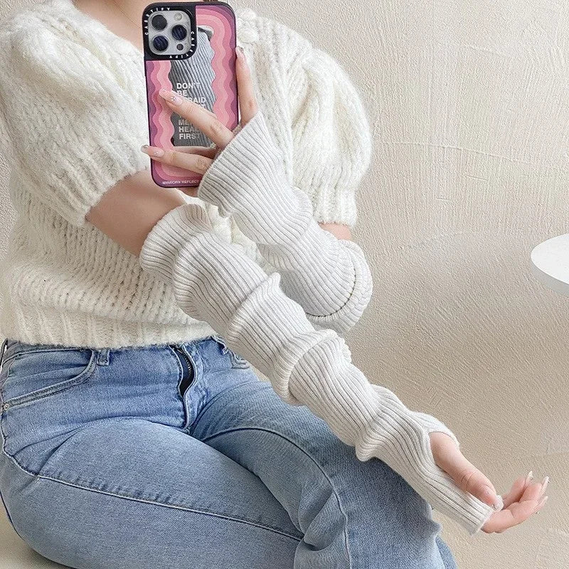 Women’s Knitted Arm Warmer Fingerless